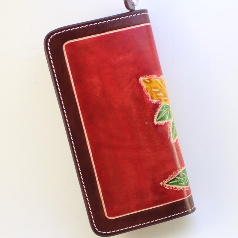 Genuine Handmade Leather Hummingbird Wallet