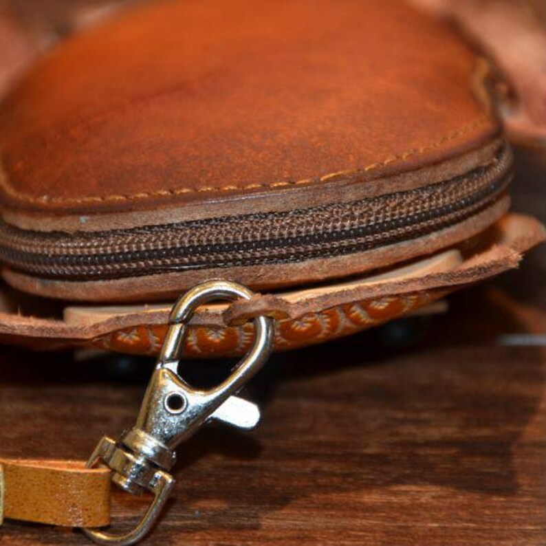 Genuine Handmade Leather Owl Coin Purse