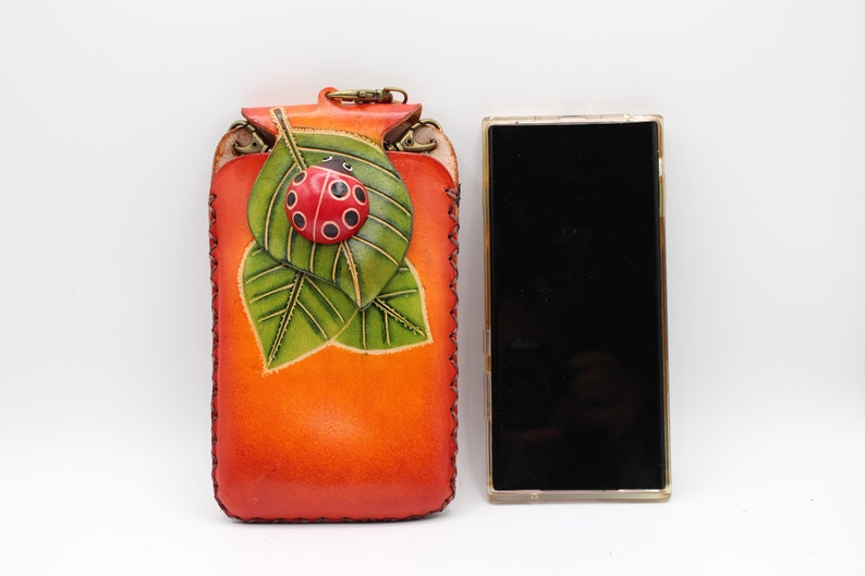 Ladybug on Leaf Cell Phone Case / iPhone Case