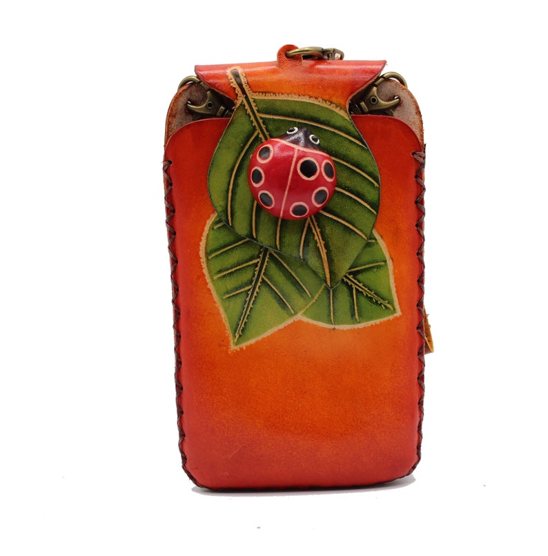 Ladybug on Leaf Cell Phone Case / iPhone Case
