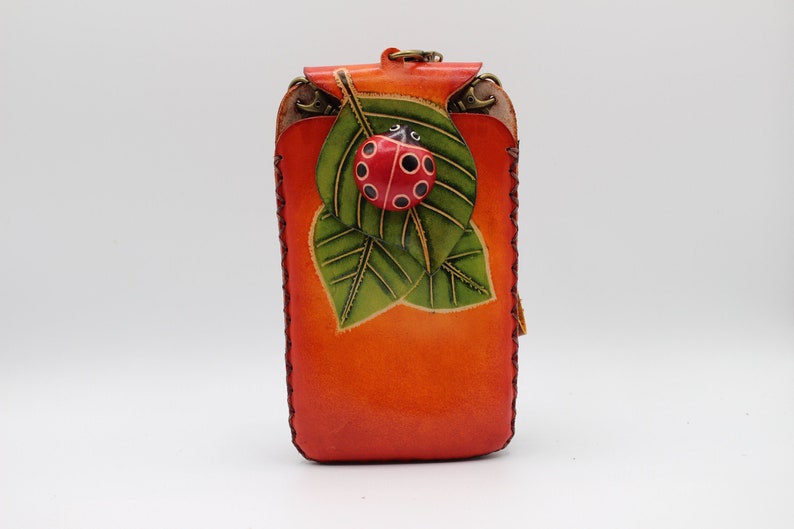 Ladybug on Leaf Cell Phone Case / iPhone Case