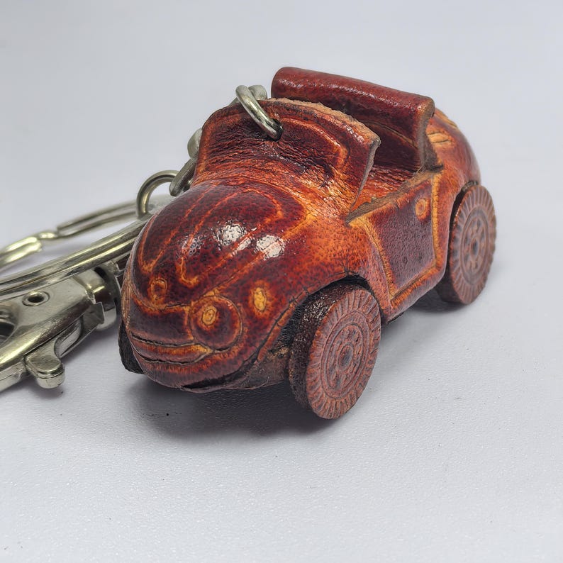 Genuine Handmade Leather Car Keychain