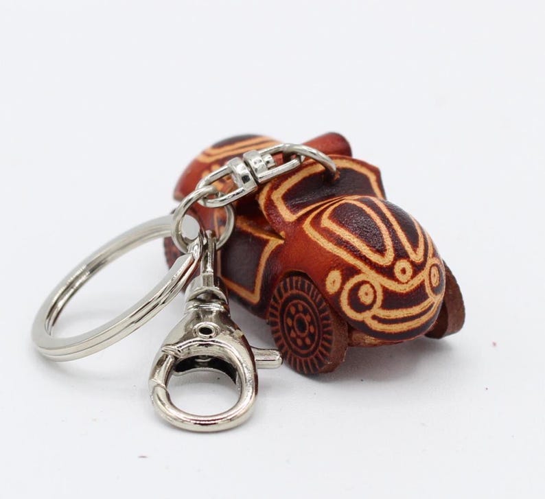 Genuine Handmade Leather Car Keychain