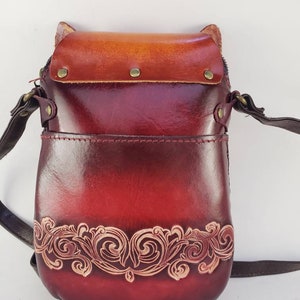 Handmade Genuine Leather Elephant Purse / Crossbody