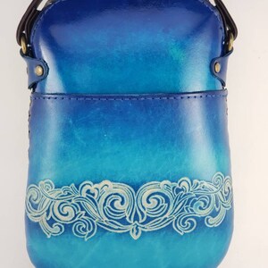 Handmade Genuine Leather Llama Purse / Crossbody