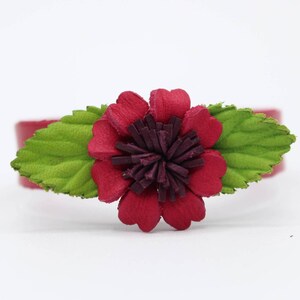Genuine Handmade Leather Flower Bracelet
