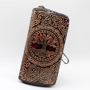 Genuine Handmade Leather Tree of Life Wallet
