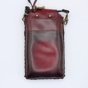 Genuine Handmade Leather Sloth Cell Phone Case