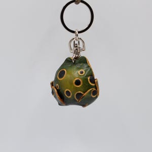 Genuine Handmade Leather Frog Key Chain