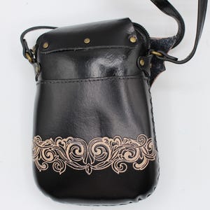 Handmade genuine leather butterfly purse crossbody