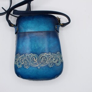 Handmade Genuine Leather mermaid Purse / Crossbody