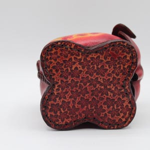 Genuine Handmade Leather pig pencil holder eyeglass holder