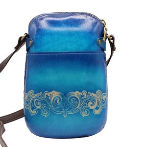 Handmade Genuine Leather mermaid Purse / Crossbody