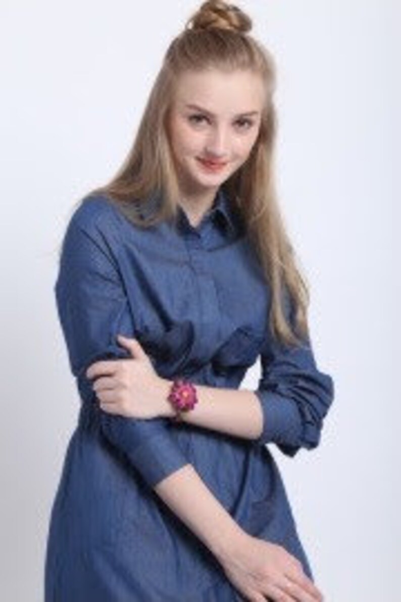 Genuine Handmade Leather Flower Bracelet