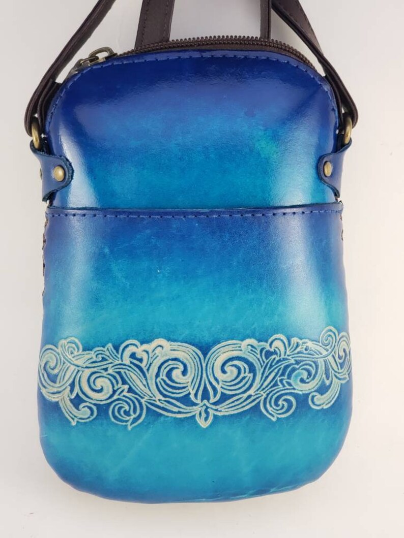 Handmade Genuine Leather Llama Purse / Crossbody