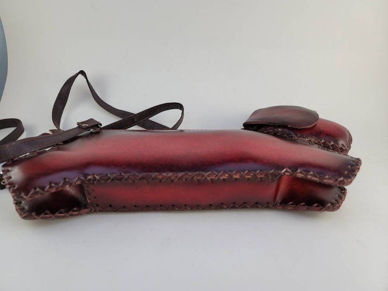 Genuine Handmade Leather Dachshund Handbag