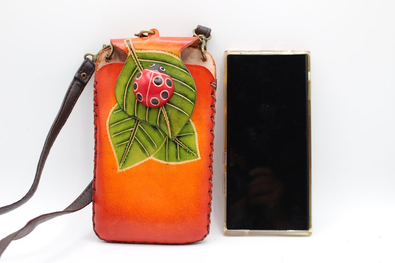 Ladybug on Leaf Cell Phone Case / iPhone Case