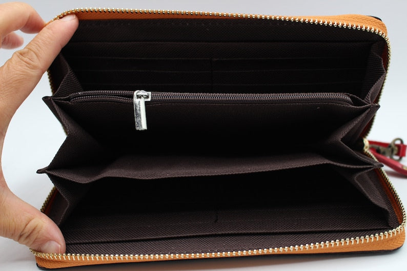 Genuine Handmade Leather Hummingbird Wallet