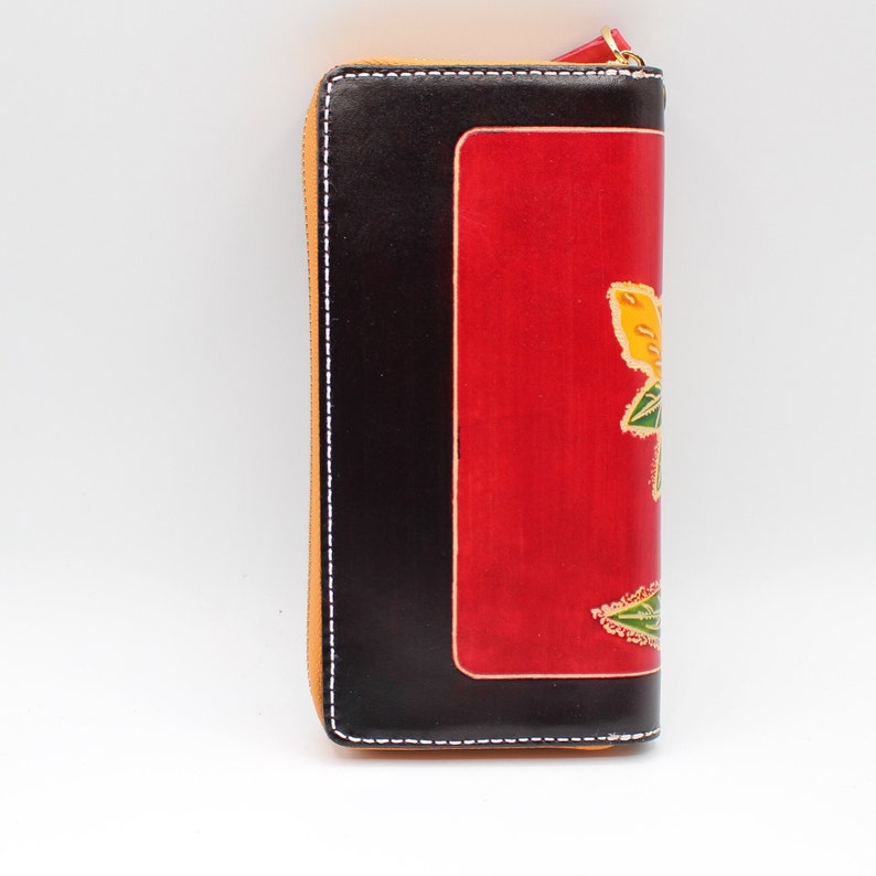 Genuine Handmade Leather Hummingbird Wallet