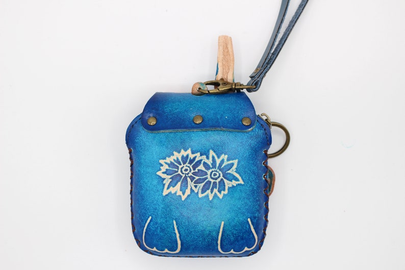 Genuine Handmade Leather Unicorn Coin Purse / Wristlet
