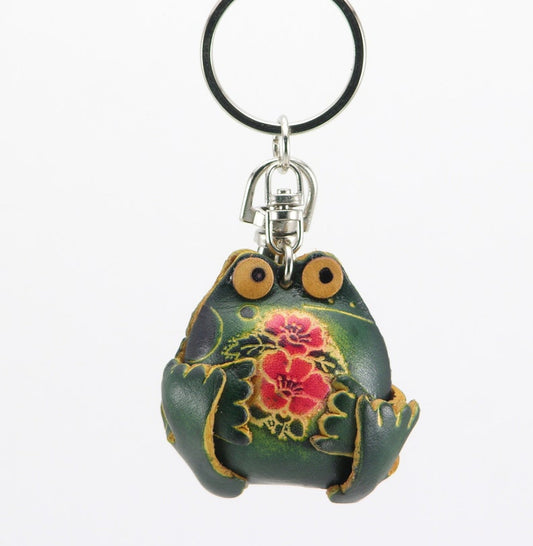Genuine Handmade Leather Frog Key Chain
