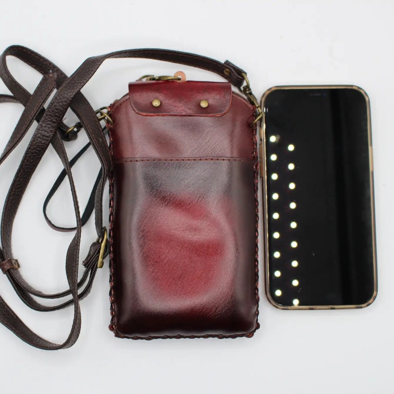 Genuine Handmade Leather Sloth Cell Phone Case