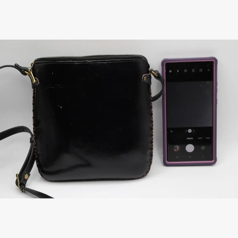 Genuine Handmade Leather 3D Sunflower Crossbody Purse/Pouch