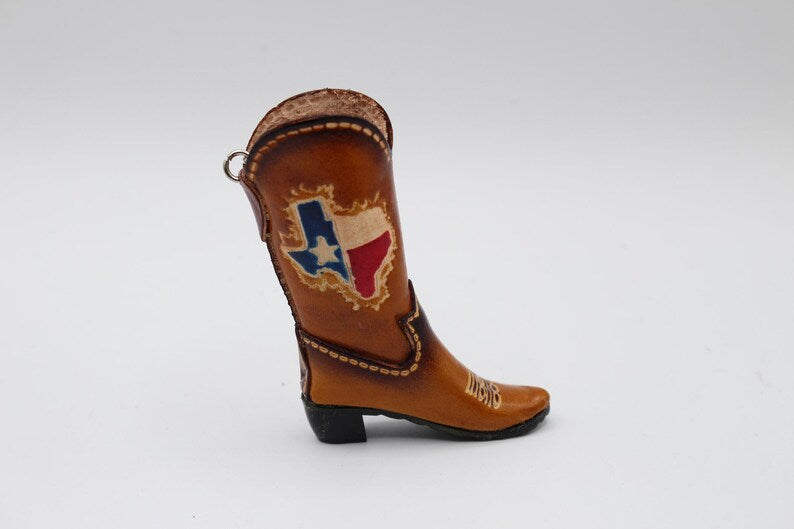 Genuine Handmade Leather Cowboy Boot Key Chain