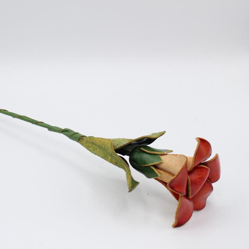 Genuine Handmade Leather Flower