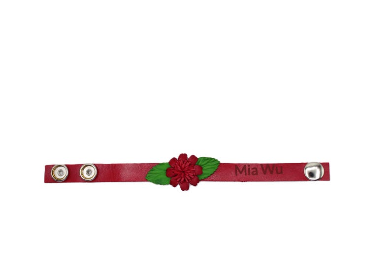 Genuine Handmade Leather Sunflower Bracelet - Festival Small Gift, Jewelry with personalized