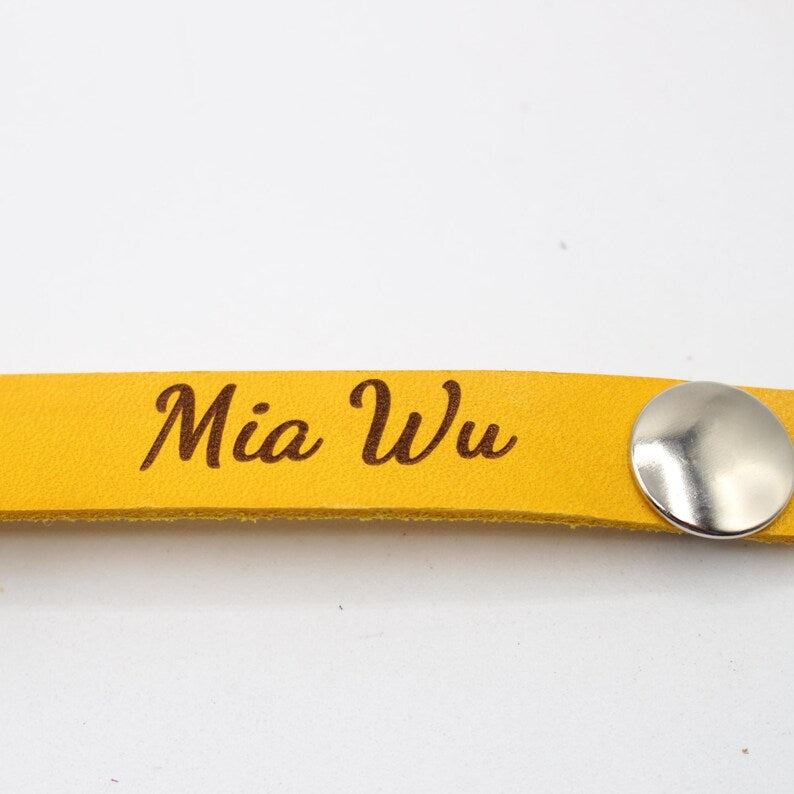 Genuine Handmade Leather Sunflower Bracelet - Festival Small Gift, Jewelry with personalized