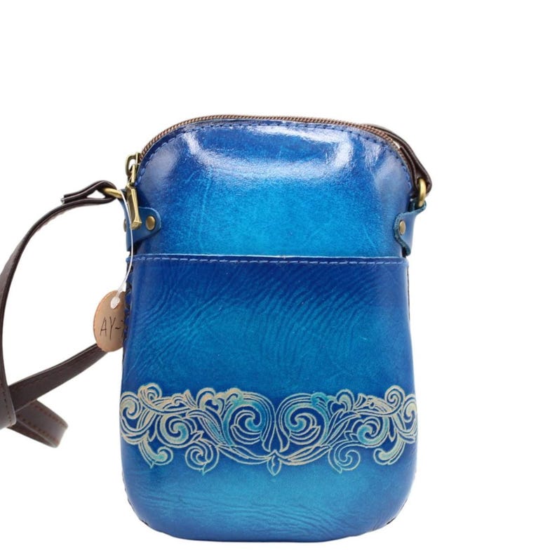 Genuine Handmade Leather Hummingbird Purse / Crossbody/ Phone Bag, Shoulder Bag, Mini Bag, Animal-themed Bag, Cartoon Bag