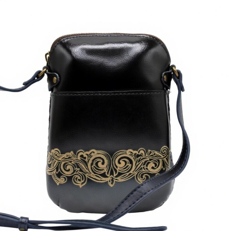 Genuine Handmade Leather Butterfly Purse / Crossbody/ Phone Bag, Shoulder Bag, Mini Bag, Animal-themed Bag