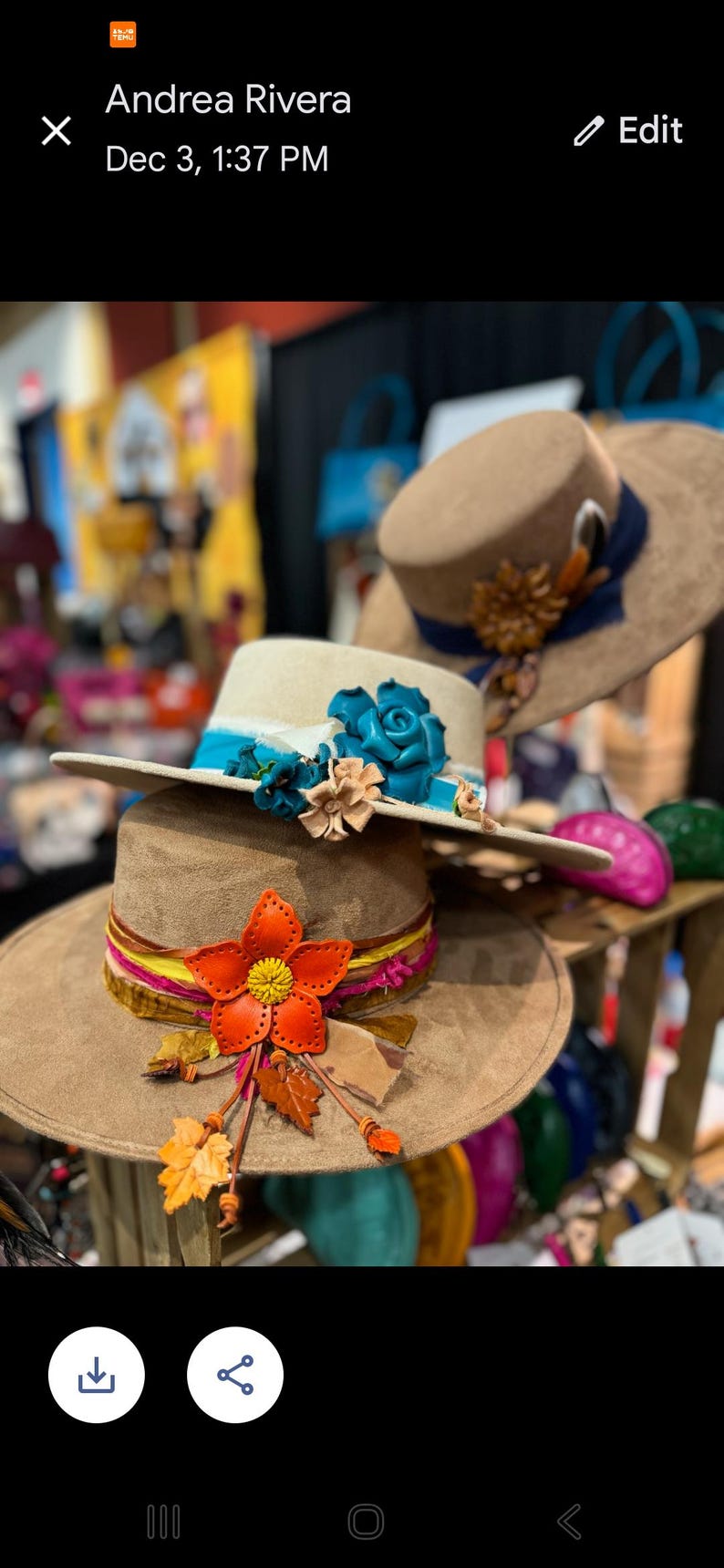 Genuine Handmade Leather Flower Hatband - Poppy Pink Rose, Jewelry, Clothing Accessories,Leather flower fringe purse charm